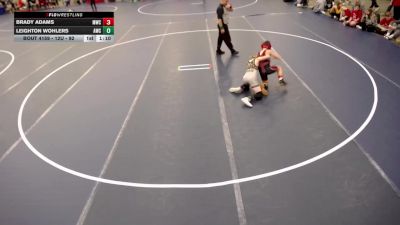 12U - 92 lbs Cons. Round 2 - Brady Adams, Monticello Wrestling Club vs Leighton Wohlers, Andover Wrestling Club