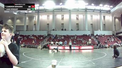 155 lbs Cons. Round 1 - Cameron Edwards, Blacksburg Middle School vs Liam Stewart, Midlothian Miners Wrestling Club