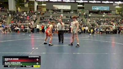 140 lbs Quarterfinal - Shevlin Eddie, CWO vs Elias Haralson, Lone Wolf Wrestling Club