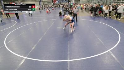 16U Girls - 125 lbs 3rd Place Match - Trista Gessler, Summit Wrestling Academy vs Lilli Cooper, Big Game Wrestling Club