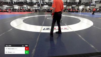 108 lbs Round Of 16 - Vincenzo Mannello, Briarcliff-byram Hills vs Michael Perez, Farmingdale