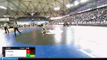 2A 285 lbs 3rd Place Match - Zeke Luchi, Enumclaw vs Daniel Matagi, W. F. West