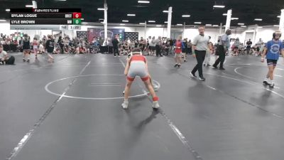 72 lbs Round 4 (6 Team) - Lyle Brown, Mat Warriors vs Dylan Logue, Bearcats