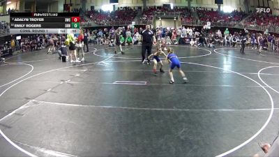 58 lbs Cons. Round 1 - Emily Rogers, Shelton Kids Wrestling vs Adalyn Troyer, Seward Wrestling Club