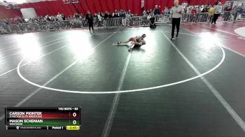 83 lbs Cons. Round 1 - Carson Piontek, X-Factor Elite Wrestling vs Mason Schenian, Wisconsin