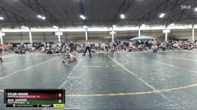 82 lbs Round 2 (4 Team) - Syler Henne, Middleton Wrestling Club vs Gus Jakovic, Team Northwest