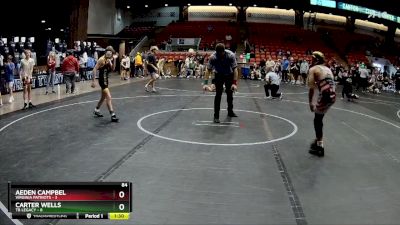 84 lbs Round 4 (6 Team) - Carter Wells, TB Legacy vs Aeden Campbel, Virginia Patriots