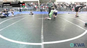 105 lbs Rr Rnd 2 - Levi Crow, Coalgate Wildcat Wrestling Club vs Cord Bethany, Comanche Takedown Club