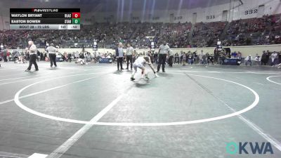 75 lbs Consi Of 16 #2 - Waylon Bryant, Blackwell Wrestling Club vs Easton Bowen, Standfast