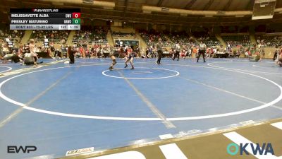 73-82 lbs Rr Rnd 3 - Melissavette Alba, Cowboy Wrestling Club vs Presley Maturino, Broken Arrow Wrestling Club