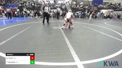 60 lbs Rr Rnd 1 - Arizona Ford, Noble Takedown Club vs Tinslynn Burdick, Perry Wrestling Academy