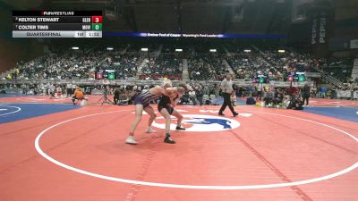 3A-157 lbs Quarterfinal - Colter Tims, Mountain View vs Kelton Stewart, Glenrock