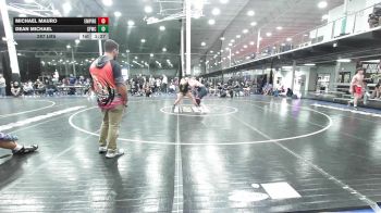 287 lbs Quarterfinal - Michael Mauro, Empire Wrestling Academy Black - HSC vs Dean Michael, Sly Fox Gray WC - HSC