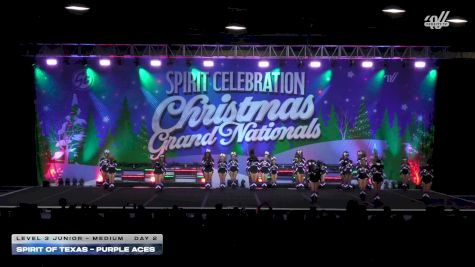 Spirit of Texas - Purple Aces [2025 L3 Junior - Medium Day 2] 2025 Spirit Celebration Christmas Grand Nationals