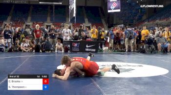 120 lbs Rnd Of 32 - Cole Brooks, Oklahoma vs Sean Thompson, Iowa