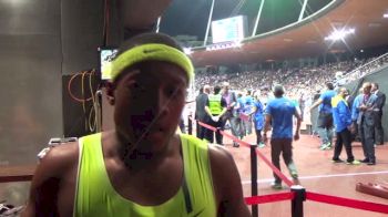 Michael Rodgers on his second place finish at the Zurich Diamond League