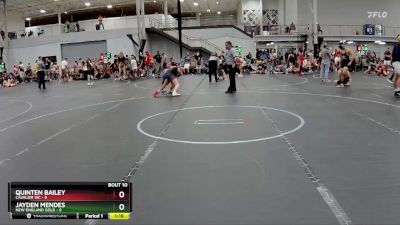 120 lbs Round 3 (8 Team) - Quinten Bailey, Cavalier WC vs Jayden Mendes, New England Gold