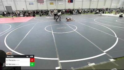 98 lbs Quarterfinal - Kai Parsons, Hawkeye WC vs Berdji Serrano, Goldrush Wr Ac