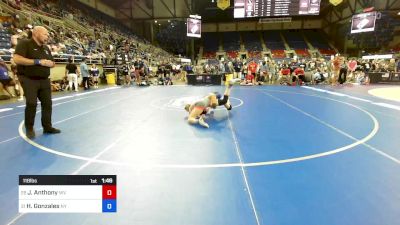 118 lbs Quarters - Justice Anthony, WV vs Haley Gonzales, NY