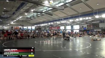 106 lbs Semis & 3rd Wb (16 Team) - Jakoby Odineal, Ground Zero WC vs Logan Bergeron, BRAWL Black