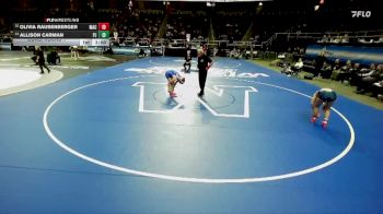 126 lbs Cons. Round 1 - Olivia Rausenberger, MacArthur-8 vs Allison Carman, Port Jervis-9