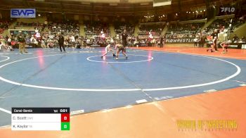 43 lbs Consolation - Cash Scott, Cowboy Wrestling Club vs Kashton Kaylor, Team Aggression