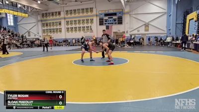 138 lbs Cons. Round 3 - Tyler Rosan, Polytech vs Sloan Makoujy, Wilmington Friends H S