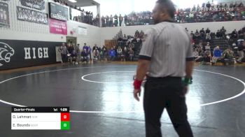 126 lbs Quarterfinal - Owen Lehman, Northern Lebanon vs Eli Bounds, Boiling Springs