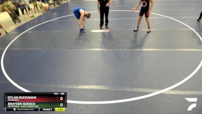 165 lbs Quarterfinal - Dylan Buchanan, Minnesota vs Brayden Boesch, Centennial Youth Wrestling