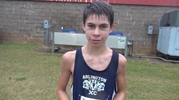 Colin Hoffman after middle school boys race