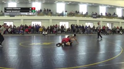 141 lbs Quarterfinal - Joshua Robison, North Central vs Adom Sharpley, John Carroll