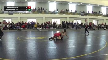 141 lbs Quarterfinal - Joshua Robison, North Central vs Adom Sharpley, John Carroll