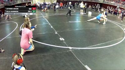 126 lbs Champ. Round 2 - Ayvree Abler, Wayne Wrestling Club vs Ella Hammon, Palmyra Wrestling Club - Girls