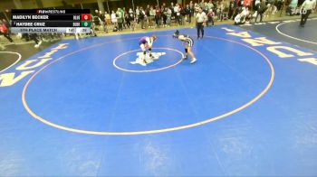 100 lbs 5th Place Match - Haydee Cruz, Unattached vs Madilyn Becker, Unattached