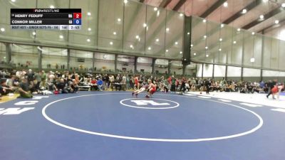 Junior Boys FS - 150 lbs Champ. Round 1 - Henry Feduff, WA vs Connor Miller, CA