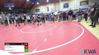 100 lbs Rr Rnd 3 - Eli Pulliam, Owasso Takedown Club vs Drey Johnson, Pitbull Wrestling Academy