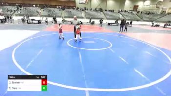 54 lbs 3rd Place - Dalton Tanner, Mat Time vs Grey Dias, Trailblazers WC