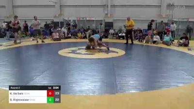 133 lbs Round 2 - Knox Verbais, Team Gotcha vs Brady Rightweiser, Phoenix Wrestling Club