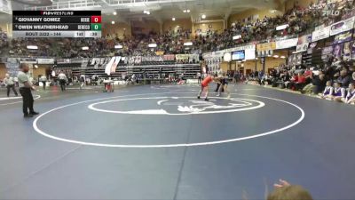 144 lbs Cons. Round 3 - Giovanny Gomez, Hoxie Hs vs Owen Weatherhead, Belleville- Republic County Hs