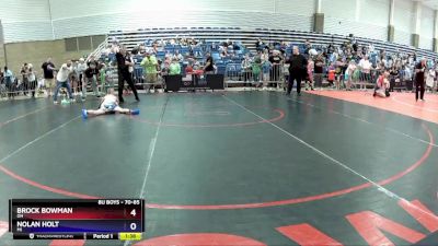 70-85 lbs Quarterfinal - Brock Bowman, OH vs Nolan Holt, MI