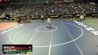 190 lbs Quarterfinal - Colin McMahon, Columbus East vs Elliott Jones, Center Grove