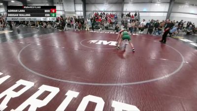 145-153 lbs Round 1 - Deegan Walling, Kelly Walsh vs Adrian Lara, Moorcroft