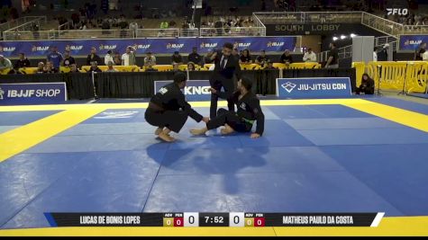 Matheus Paulo Da Costa vs Lucas De Bonis Lopes 2026 Pan Jiu Jitsu IBJJF Championship