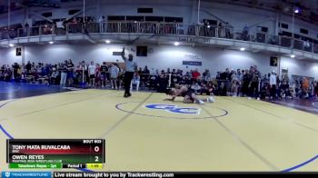 132 lbs Champ. Round 1 - Tony Mata Ruvalcaba, BWC vs Owen Reyes, Fighting Irish Wrestling Club