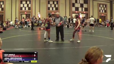 98 lbs Round 3 (6 Team) - Izzy Hinkle, MGW-Radical Skadattle vs Aisha Abdussamad, MGW- Cherry Blade Lemonade