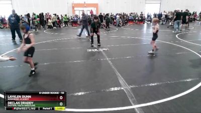 55 lbs Cons. Round 4 - Declan Draddy, Eastside Youth Wrestling vs Layklen Dunn, NoWorries Academy