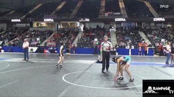 70 lbs Cons. Semi - Cambree Spaulding, The Best Wrestler vs Melody Johnson, U Town Hammers Wrestling