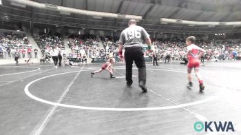 46 lbs Round Of 32 - Brooks Grayson, Raw Wrestling Club vs Harlow Bevins, Rough Riders