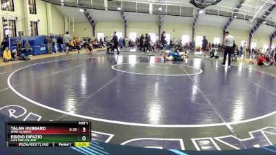149 lbs Champ. Round 3 - Egidio DiFazio, Lake Erie College vs Talan Hubbard, Spire Academy