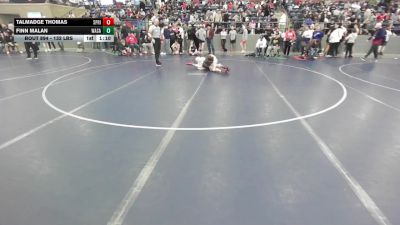 132 lbs Cons. Sub-quarters - Finn Malan, Wasatch vs Talmadge Thomas, Springville